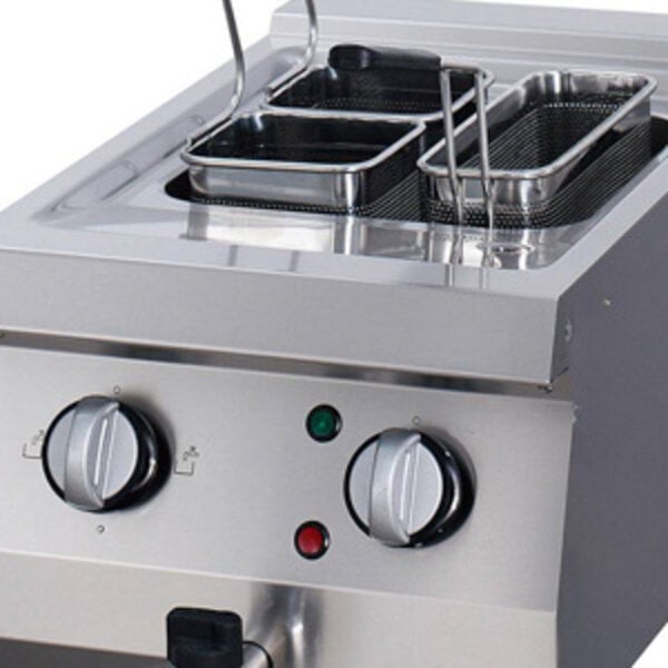 Heavy Duty Pastakoker | 30–110°C | RVS | RVS manden | 5.5kW (400V) | 400x700x240(h)mm