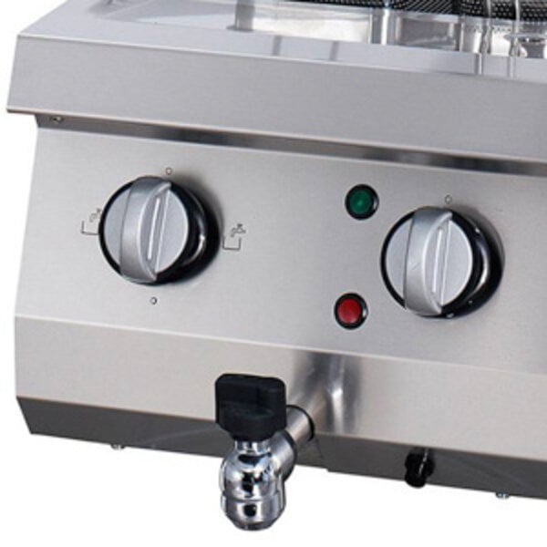 Heavy Duty Pastakoker | 30–110°C | RVS | RVS manden | 5.5kW (400V) | 400x700x240(h)mm