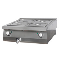 Maxima Premium Bain Marie Dubbel Elektrisch | 1/3 GN/2/3 GN | 30–80°C | RVS | 2kW (230V) | 800x900x280(h)mm