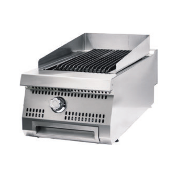 Premium Chargrill | Gietijzeren grilldelen | Veilige vetafvoer | Verwijderbare onderdelen | 400x900x280(h)mm