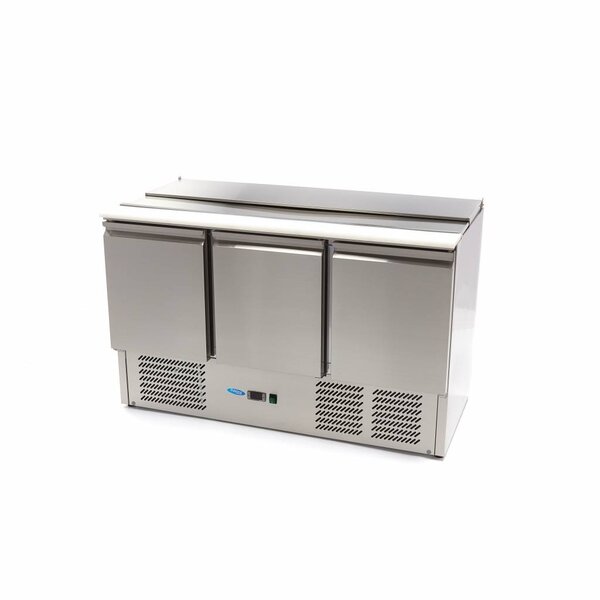 Saladette | 3 Draaideuren | 385 Liter Capaciteit | GN | 0.23kW (230V) | 1365x700x880(h)mm