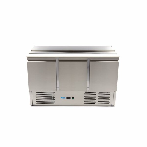 Saladette | 3 Draaideuren | 385 Liter Capaciteit | GN | 0.23kW (230V) | 1365x700x880(h)mm