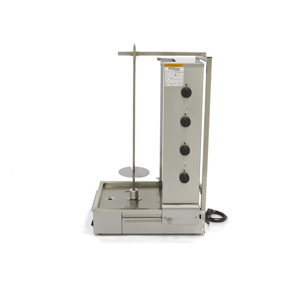 Shoarma Grill | Vier gasbranders | RVS uitlekbak | Verstelbare spies | 547x686x1087(h)mm