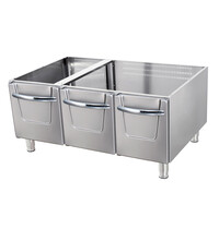 Maxima Premium Onderstel | Volledig rvs afgewerkt | Driedubbele deur | Stevige poten | 1200x791x570(h)mm