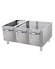 Maxima Premium Onderstel | Volledig rvs afgewerkt | Driedubbele deur | Stevige poten | 1200x791x570(h)mm 