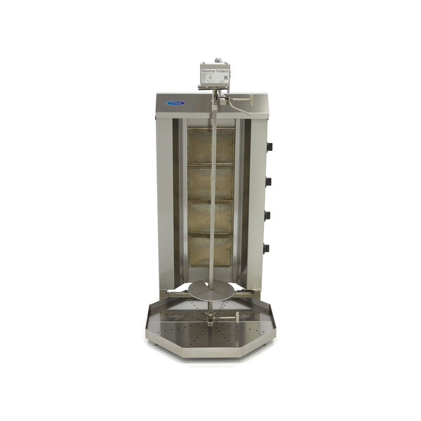 Shoarma Grill | Vier gasbranders | Verstelbare spies | 545x640x1140(h)mm