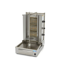 Maxima Shoarma Grill | Drie gasbranders | RVS beschermgaas | Verstelbare grillspies | 547x686x927(h)mm
