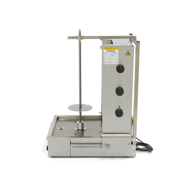 Shoarma Grill | Drie gasbranders | RVS beschermgaas | Verstelbare grillspies | 547x686x927(h)mm