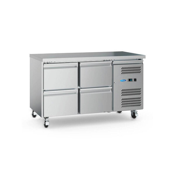Koelwerkbank | 2 Draaideuren | 272 Liter Capaciteit | 2 Roosters | 0.22kW (230V) | 1360x700x860(h)mm