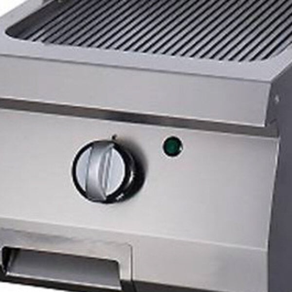 Heavy Duty Grillplaat | 100–300°C | RVS | Gegroefd grilloppervlak | 400x700x280(h)mm