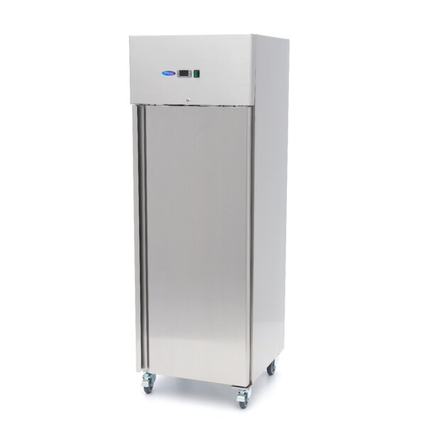 Koelkast horeca RVS | 1 Draaideur | 392 Liter Capaciteit | 3 Roosters | 0.2kW (230V) | 680x710x2010(h)mm