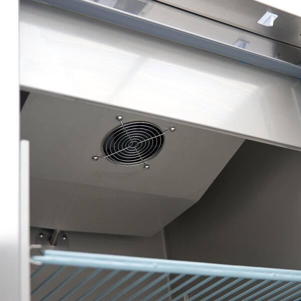 Koelkast horeca RVS | 1 Draaideur | 392 Liter Capaciteit | 3 Roosters | 0.2kW (230V) | 680x710x2010(h)mm