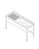Maxima Spoeltafel | 2 wasbakken | Spatrand | Waterkering | 1500x700x850(h)mm 