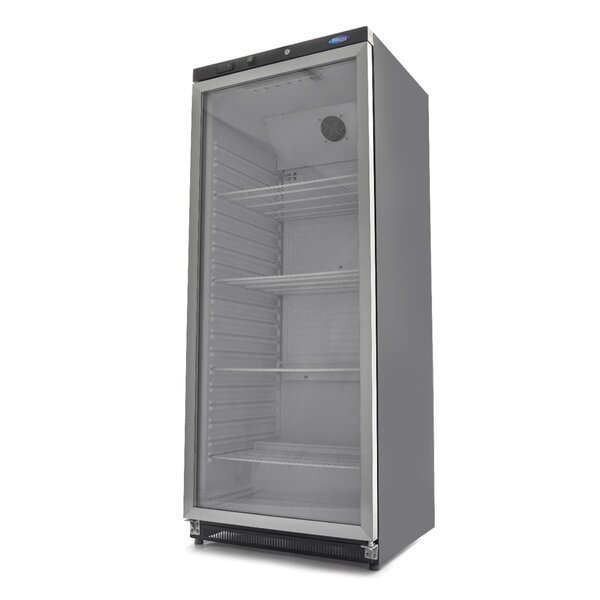 Koelkast zwart met glas | 1 Draaideur | 734 Liter Capaciteit | 4 Roosters | 0.46kW (230V) | 780x700x1900(h)mm