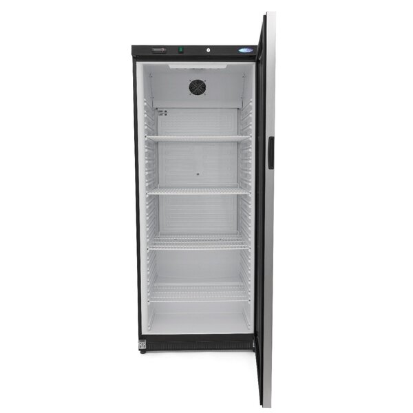 Koelkast zwart met glas | 1 Draaideur | 734 Liter Capaciteit | 4 Roosters | 0.46kW (230V) | 780x700x1900(h)mm