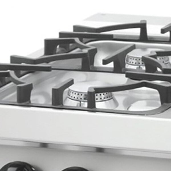 Heavy Duty Kookplaat | RVS/Gietijzer/Verc | RVS behuizing | Gietijzeren pannendragers | 400x700x280(h)mm