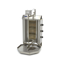 Maxima Shoarma Grill | Drie gasbranders | Motor bovenkant | RVS uitlekbak | 545x640x982(h)mm 