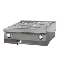Maxima Heavy Duty Bain Marie | 2/1 GN | 30–90°C | RVS | 2kW (230V) | 800x700x280(h)mm