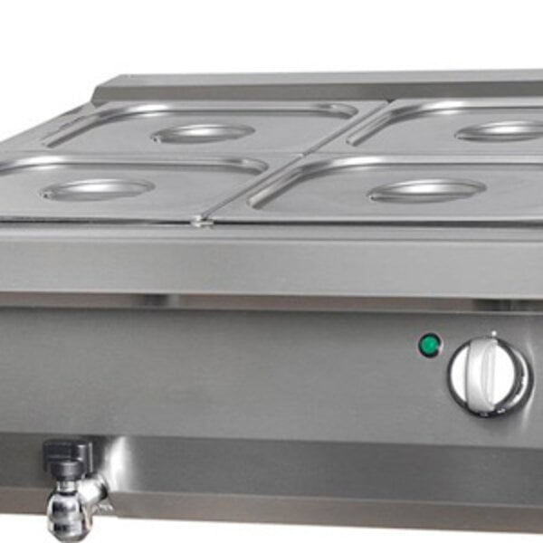 Heavy Duty Bain Marie | 2/1 GN | 30–90°C | RVS | 2kW (230V) | 800x700x280(h)mm