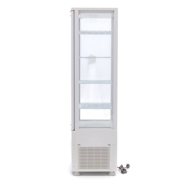 Koelvitrine | 1 Draaideur | 256 Liter Capaciteit | 4 Roosters | 0.25kW (230V) | 515x485x1690(h)mm