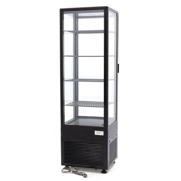 Koelvitrine | 1 Draaideur | 256 Liter Capaciteit | 4 Roosters | 0.25kW (230V) | 515x485x1690(h)mm