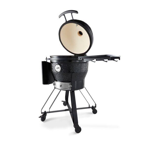 Premium Kamado BBQ | Keramische wanden | Inklapbare zijtafels | Roestvrij stalen rooster | 1330x760x1210(h)mm