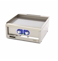 Maxima Elektrische horeca grillplaat glad dubbel | 50–300°C | RVS | RVS spatschermen | 4.5kW (400V) | 600x600x240(h)mm