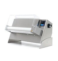 Maxima Elektrische deegroller | RVS | Instelbare dikte | Voetpedaal bediening | 0.25kW (230V) | 670x350x430(h)mm