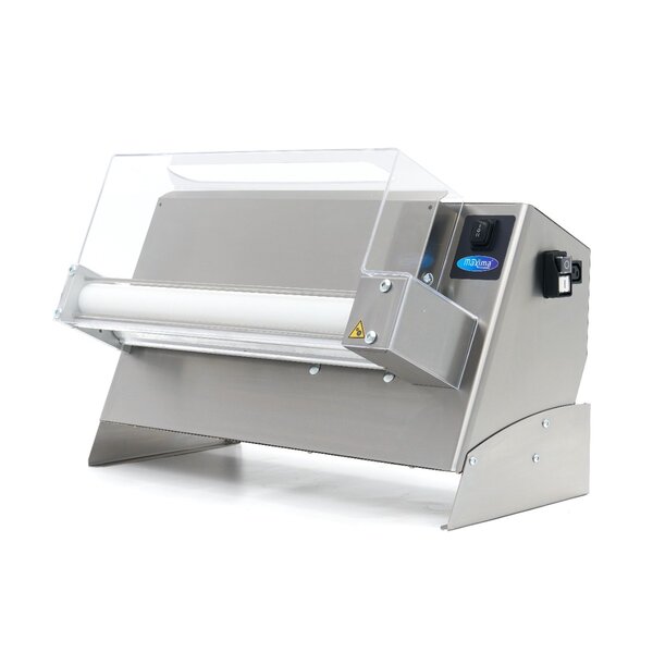 Elektrische deegroller | RVS | Instelbare dikte | Voetpedaal bediening | 0.25kW (230V) | 670x350x430(h)mm