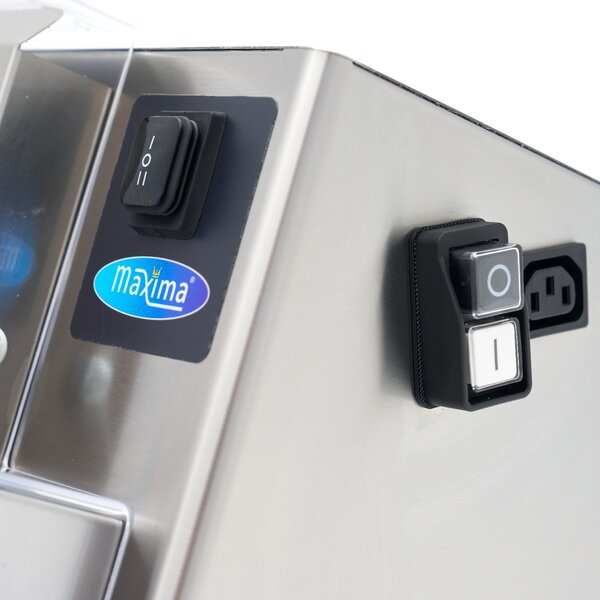 Elektrische deegroller | RVS | Instelbare dikte | Voetpedaal bediening | 0.25kW (230V) | 670x350x430(h)mm