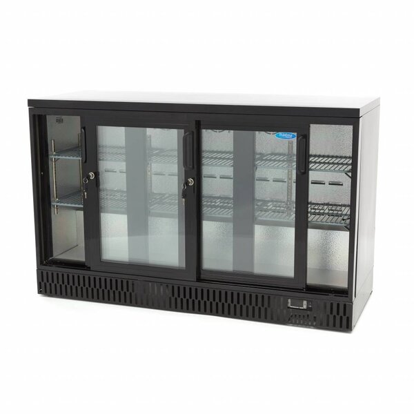 Barkoeler | 3 Schuifdeuren | 295 Liter Capaciteit | 6 Roosters | 0.25kW (230V) | 1350x515x850(h)mm