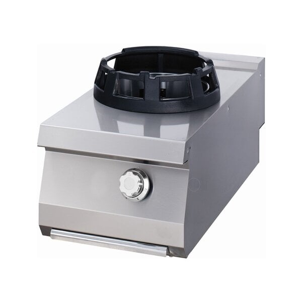 Premium Wok Brander | RVS | Enkele brander | Gietijzeren kookring | 400x900x380(h)mm