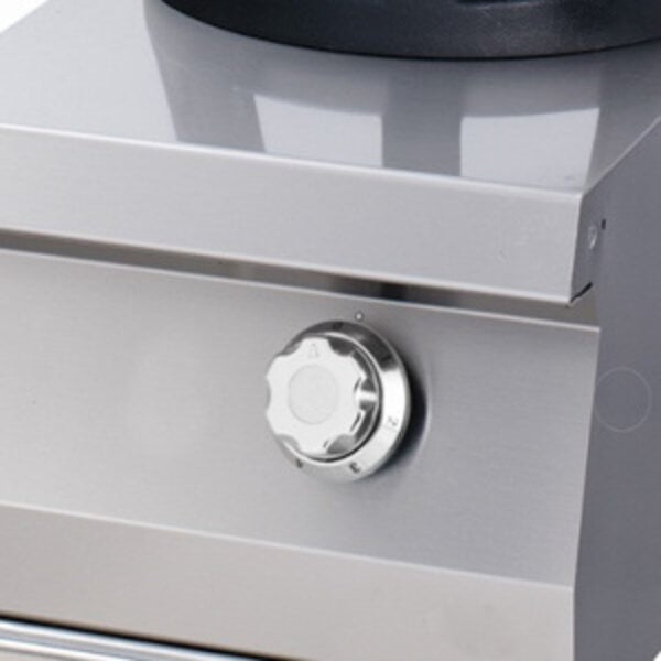 Premium Wok Brander | RVS | Enkele brander | Gietijzeren kookring | 400x900x380(h)mm