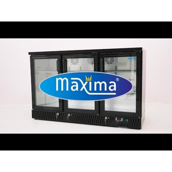 Barkoeler | 3 Draaideuren | 295 Liter Capaciteit | 6 Roosters | 0.25kW (230V) | 1350x515x850(h)mm