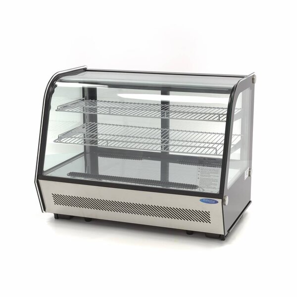 Luxe gebaksvitrine | 2 Schuifdeuren | 153 Liter Capaciteit | 2 Roosters | 0.2kW (230V) | 880x568x686(h)mm