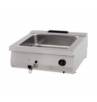 Maxima Heavy Duty Bain Marie | 2/1 GN | RVS | Dubbele uitvoering | 800x700x280(h)mm