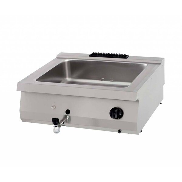 Heavy Duty Bain Marie | 2/1 GN | RVS | Dubbele uitvoering | 800x700x280(h)mm