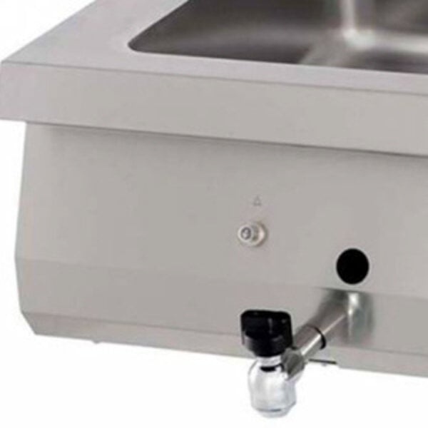 Heavy Duty Bain Marie | 2/1 GN | RVS | Dubbele uitvoering | 800x700x280(h)mm