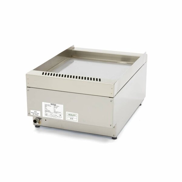 Horeca Grillplaat Glad Enkel Gas | 50–300°C | RVS | RVS spatschermen | 400x600x240(h)mm