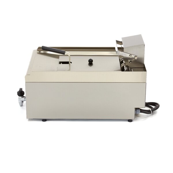 Professionele frituurpan | RVS | RVS uitvoering | Tapkraan | 6kW (400V) | 400x670x380(h)mm