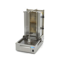 Maxima Shoarma Grill | Twee gasbranders | RVS uitlekbak | 406x580x803(h)mm