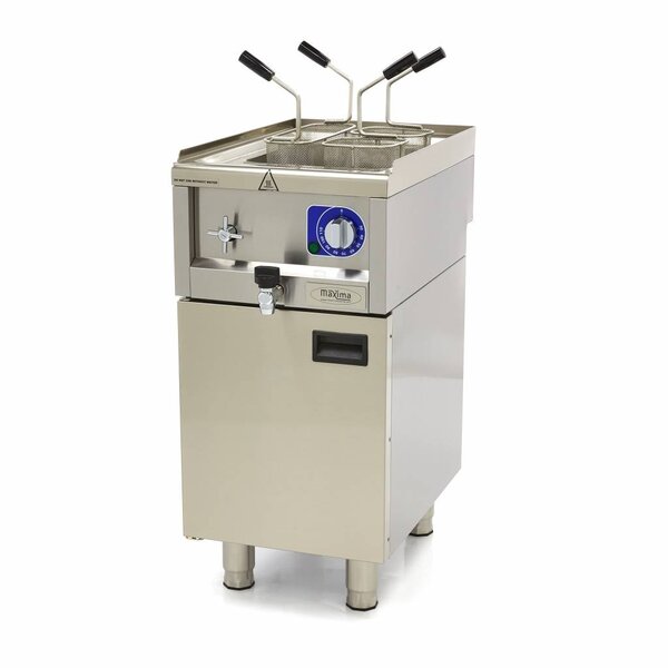 Pastakoker Horeca Elektrisch | 15 Liter Capaciteit | 30–110°C | RVS | 3.4kW (230V) | 400x600x240(h)mm