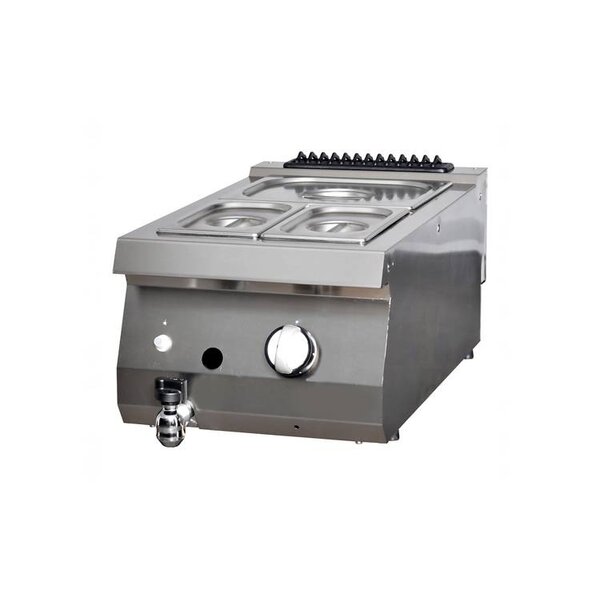 Heavy Duty Bain Marie | GN | RVS | Gasverwarming | 400x700x280(h)mm