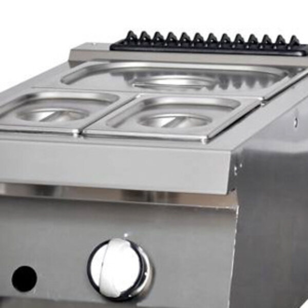 Heavy Duty Bain Marie | GN | RVS | Gasverwarming | 400x700x280(h)mm
