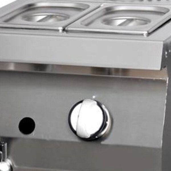 Heavy Duty Bain Marie | GN | RVS | Gasverwarming | 400x700x280(h)mm