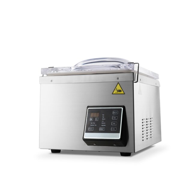 Vacumeermachine | RVS | Compact tafelmodel | Olievrije vacuümpomp | 1.45kW (230V) | 501x359x366(h)mm