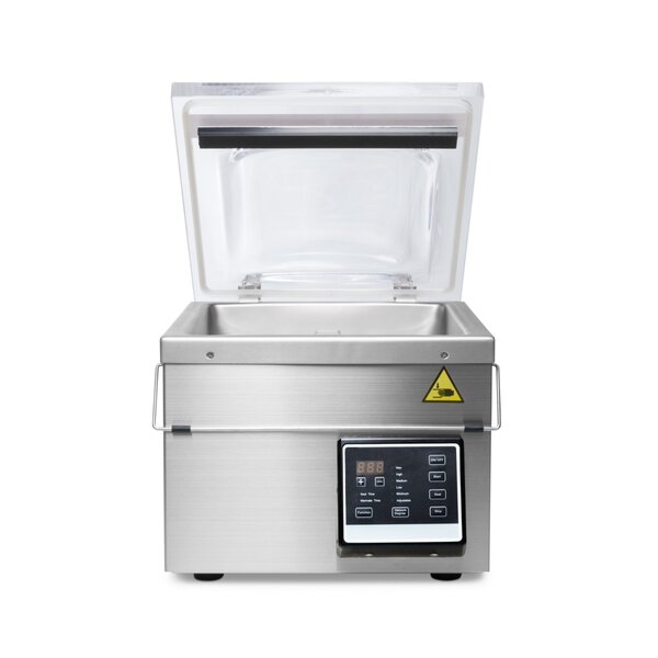 Vacumeermachine | RVS | Compact tafelmodel | Olievrije vacuümpomp | 1.45kW (230V) | 501x359x366(h)mm