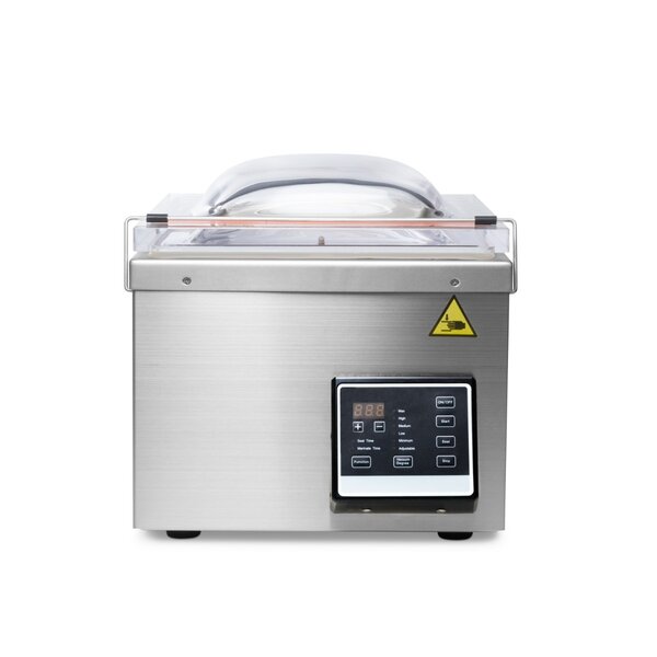 Vacumeermachine | RVS | Compact tafelmodel | Olievrije vacuümpomp | 1.45kW (230V) | 501x359x366(h)mm