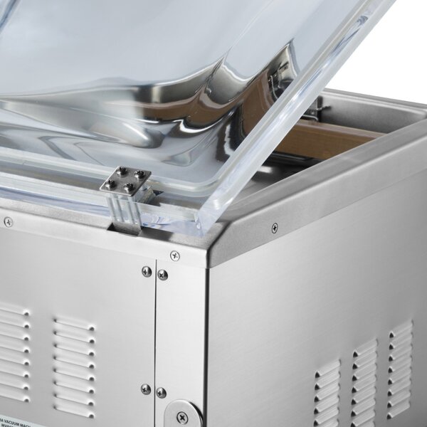 Vacumeermachine | RVS | Compact tafelmodel | Olievrije vacuümpomp | 1.45kW (230V) | 501x359x366(h)mm