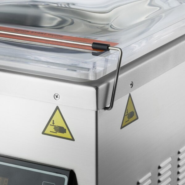 Vacumeermachine | RVS | Compact tafelmodel | Olievrije vacuümpomp | 1.45kW (230V) | 501x359x366(h)mm